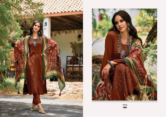 Ibiza Gulnaz Vol 2 Pashmina Printed Dress Material Collection
